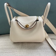 Hermes Mini Lindy Nata 奶油白