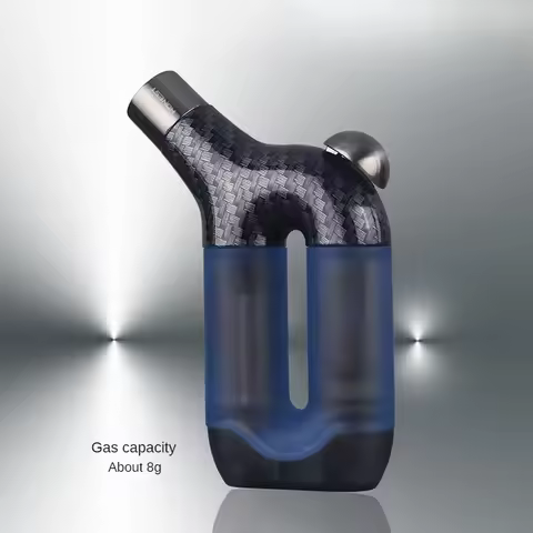 Special-shaped Stylish Large-capacity Gas Lighter, Direct Injection Windproof, Visible Air Chamber, 