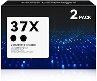 37X CF237X Black Toner Cartridges 2 Pack Compatible for HP Laser Jet Enterprise M607 M608 Toner Cart