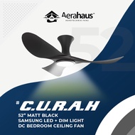 (Smart Wifi) Alaska Cura / Curah 52inch DC CEILING FAN + SAMSUNG 20W LED Dimmable light last MEMORY FUNCTION