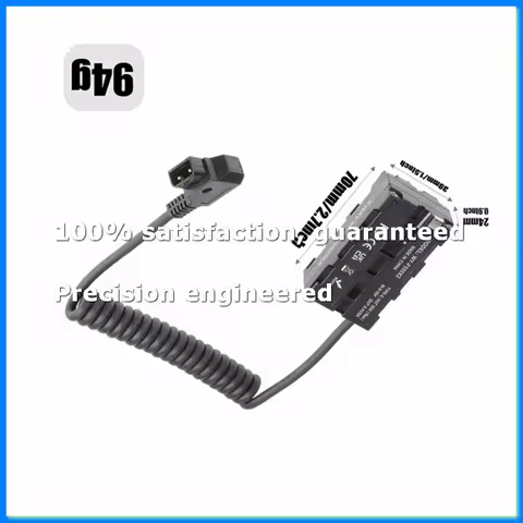 Dummy Battery D-TAP to NP-F550 for NP-F550/F750/F970 Battery Double Sided Dummy Battery Power Adapte