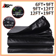 ☈ ℗ ♙ ☑ tolda trapal rain cover makapal size 6ft x9ft/12ftx19ft black tarpaulin trapal waterproof l