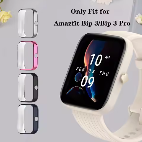 TPU Protective Cover For Amazfit Bip 3 Smart Watch Screen Protector Case For Huami Amazfit Bip3 Pro 