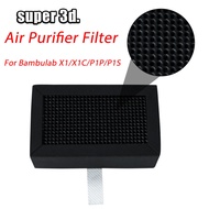 1/2/5pcs Bambu Lab P1 X1 Activated Carbon Filter Air Purifier Filter Replacement For Bambu Lab X1 X1