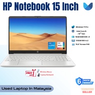 HP Notebook 15 Inch | Intel Core i5 -12Th Gen | 16GB RAM /512GB SSD | Original Laptop For Student