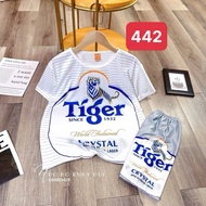 Cool t-shirt printed with TIGER, KEN, 333 beer...