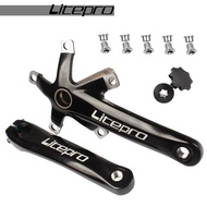 Litepro จานหน้าจักรยานพับได้ AL6061/T6อลูมิเนียมอัลลอยน้ำหนักเบาพิเศษ170มม. BMX Crank SP8ชิ้นส่วนดัด