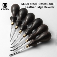 WUTA Leather Edge Beveler Professional Skiving Craft Work Tools M390 Die Steel Ebony Handle Cutter E
