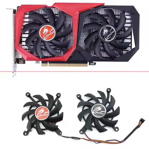 2pcs NEW 85MM 4PIN 12V Cooling Fan RTX 2060 2060 SUPER GPU Fan For COLORFUL GeForce GTX 1660Ti 1650 