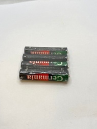 ถ่าน AAA Germania ถ่านรีโมท ถ่านไฟฉาย ถ่านของเล่น ถ่านเทสต์ ถ่านแถม ราคาถูก (AAA Battery) 1 แพ็ก 4 ก