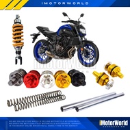 Yamaha MT07 2014-2022 Monoshock Absorber Fork Adjuster Screw Fork Spring Fork Tube Chrome