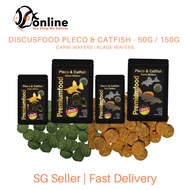 DISCUSFOOD Pleco &amp; Catfish 50g/150g - Algae Wafers | Carni Wafers | Fish Food | JZXONLINE