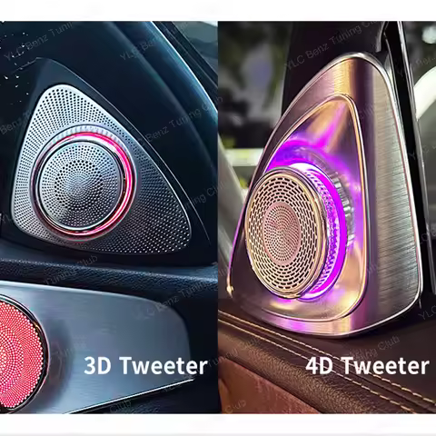 64 Colors LED Air Vents For Mercedes Benz W213 E-Class Coupe AMG E43 E53 E250 3D Rotating Tweeter Sp