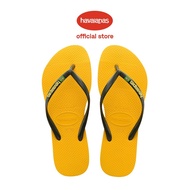 Havaianas Kids Slim Brasil Flip Flops - Banana Yellow
