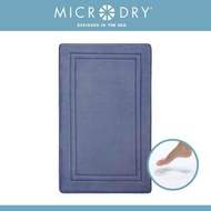 Microdry MICRODRY 記憶棉吸水快乾浴室墊 53x86cm 藍色框形紋 Fixed Size