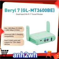 MT3600BE Wi-Fi 7 Router Dual-Band 2.5G Wireless Router Mini Portable VPN Router for Car Travel Busin