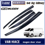 Toyota HIACE VAN car mugen door visor air press sun visor window rain visor accessories panel van