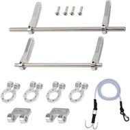 AMK Adjustable 1/10 Scale Bumper Mount Front Rear, Metal Bumper Kit with Modular Fairlead D-Ring Tow