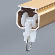 HY-D 1.5mmThickened Mute Aluminum Alloy Curtain Track Curtain Rod Curtain Curtain Straight Track Slide Rail Bay Window G