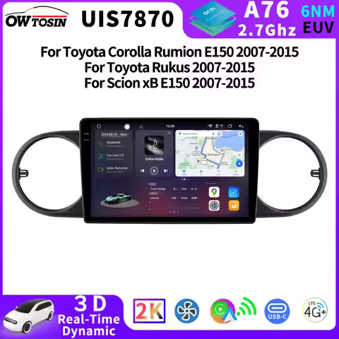 FYT7862 Car Radio Multimedia Video Player Navigation GPS Android For Toyota Corolla Rumion Rukus Sci