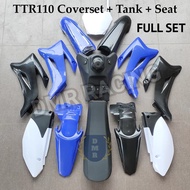 TTR110 Off Road Cross Coverset + Tank + Seat Complete Set Motocross Dirt Bike (Suitable Modify D FORCE/CubCross)