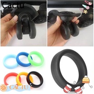 CACTU 2Pcs Luggage Wheel Ring, Thick Flat Flexible Rubber Ring, Durable Diameter 35 mm Stretchable Elastic Wheel Hoops Luggage Wheel
