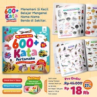 My First 600+ Words Baby Book 1 Year Old - Bilingual Indonesian English Vocabulary Full Color + Bonu