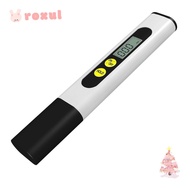 ROXUL Digital Water Quality Tester, 1ppm 2%-3% TDS Meter, High Accuracy 0-9990ppm Plastic White 0-99