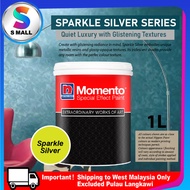 1L (MS103 - MS156) Nippon Momento Special Effect Paint Textured Series Sparkle Silver Toolkit SET & 