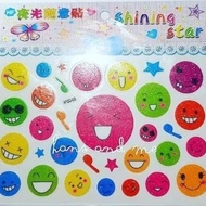 Glitter Smile Sticker