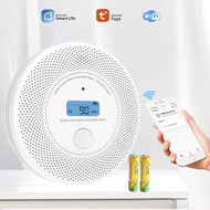 WiFi1.5V Smoke Carbon Monooxide Alarm Composite AA Replaceable VSC62W Tuya Battery CWZ8