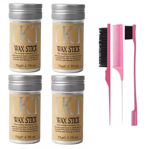 Hair Wax Stick For Kids Women with Slick Back Brushes Gel Pomade for Little Girls Toddler Flyaway Ha