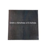 MS PLATE MILD STEEL BASE PLATE METAL 5mm thick x 6 inches x 6 inches