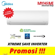 (DELIVER KL &amp; SGR ONLY) MIDEA MSXS-19CRDN8 MSXS-25CRDN8 1.0-2.5HP XTREME SAVE INVERTER WALL MOUNTED AIR CONDITIONER