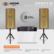 Joson PARTY-8 Amplifier w/ Speaker Set with FREE  Speaker stand