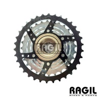 Freewheel 8 Speed Oxo Drat Ulir Sproket Sprocket 13-34T 8S Sepeda Mtb