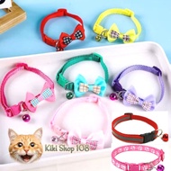 Cat Necklace Ribbon Bell/ Cat Necklace Striped Cat Necklace Motif Cat Necklace