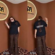 SET T-SHIRT AND LONG SURFACE PANTS (S744) - Bigsize Yen Ngoc 60-90kg