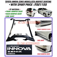 Toyota innova Zenix 2023 2024 2025 modellista bodykit body kit MDLT front side rear skirt lip diffus