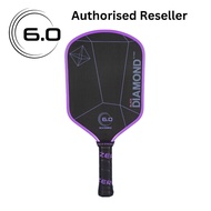 SIX ZERO 6.0 Pickleball Paddle 16mm Black Diamond Power (BD) - Elevate your game with the Black Dia