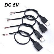 30cm Power Supply Cable 2 Pin USB 2.0 A Female Male 4 pin Wire Jack Charging Cord Extension Connector DIY 5V Line  SG9B