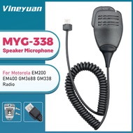 【HM-12】MYG-338 4 Core Speaker Microphone for Motorola EM200 EM400 GM3688 GM338 Radio