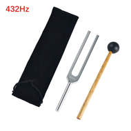 Miwayer 432Hz Tuning Fork Set w/gavel /Bag/Cleaning Cloth/for Healing Relaxing Strengthen Chakra Rel