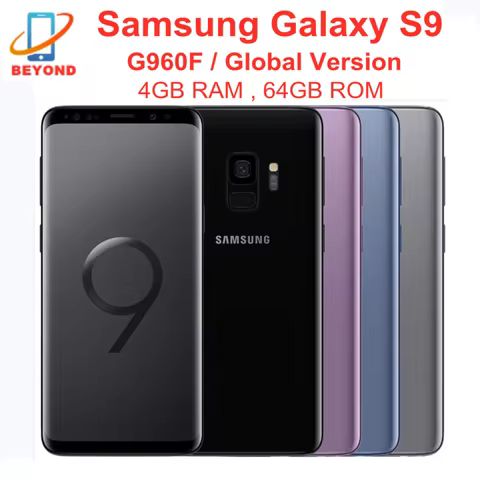 Samsung Galaxy S9 G960F 4GB RAM 64GB Global Version LTE Octa Core 5.8" OLED ROM NFC Exynos Original 