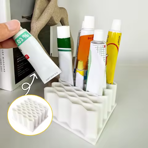Silicone Medicine Ointment Storage Rack Desktop Tube Cosmetic Classification Holder Box Soft Organiz