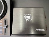 美國蜘蛛 兩聲道D類擴大機 2000W 重低音專用車用擴大機