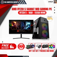 [PLUG AND PLAY] BRAND NEW RYZEN 5 5600GT / 16GB DDR4 / 512GB NVME / MID GAMING PC SET