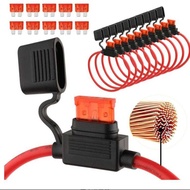 10pcs Car Replacement Fuse Holder Internal Fuse Holder 10AWG 40A ATC/ATO