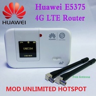 【Hot Sale】 USED Huawei E5375 4G LTE WIFI Router 4G TDD/FDD Mobile Hotspot Router  with antenna 90% New 5 Modes 12 Bands PK Better than Huawei E5577 E5573 E5372 UNLOCKED UNLIMITED PLAN(Used Modem)