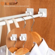 Toilet Home Bathroom Accessories Self-adhesive Rod Holder Clothes Rail Bracket 2Pcs/Set Strong Curtain Rod Bracket Holders Hooks Shower Rod Mounts Tension Curtain Rods Holder